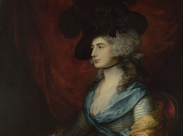 Thomas Gainsborough, "Mrs Siddons", 1785 oil on canvas, National Gallery collection.