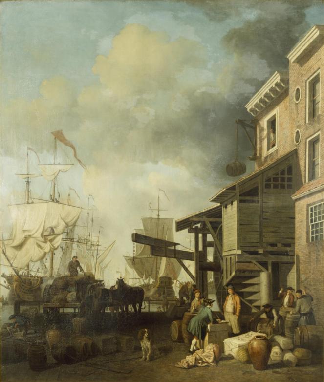 Scott, Samuel, A Thames Wharf, ca. 1757. © Victoria and Albert Museum, London 