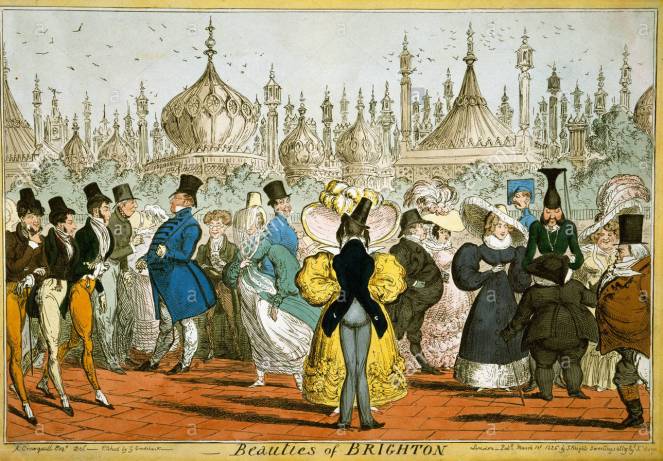 Beauties of Brighton, George Cruikshank, 1826