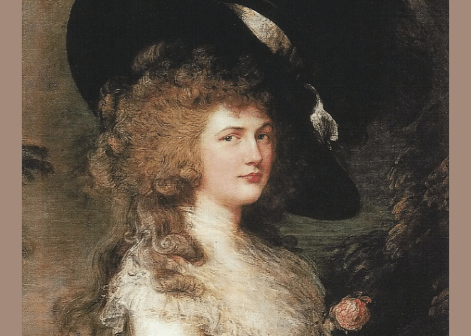Portrait of Georgiana, Duchess of Devonshire, Thomas Gainsborough, 1787. Chatsworth House collection